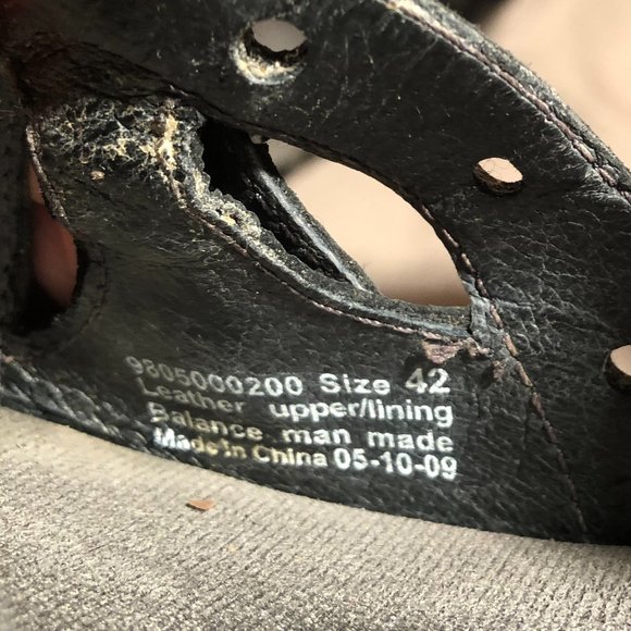 Dansko chunky black patent leather sandals, - Picture 13 of 16